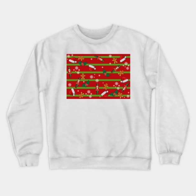 Christmas Pattern Crewneck Sweatshirt by Vector-Market